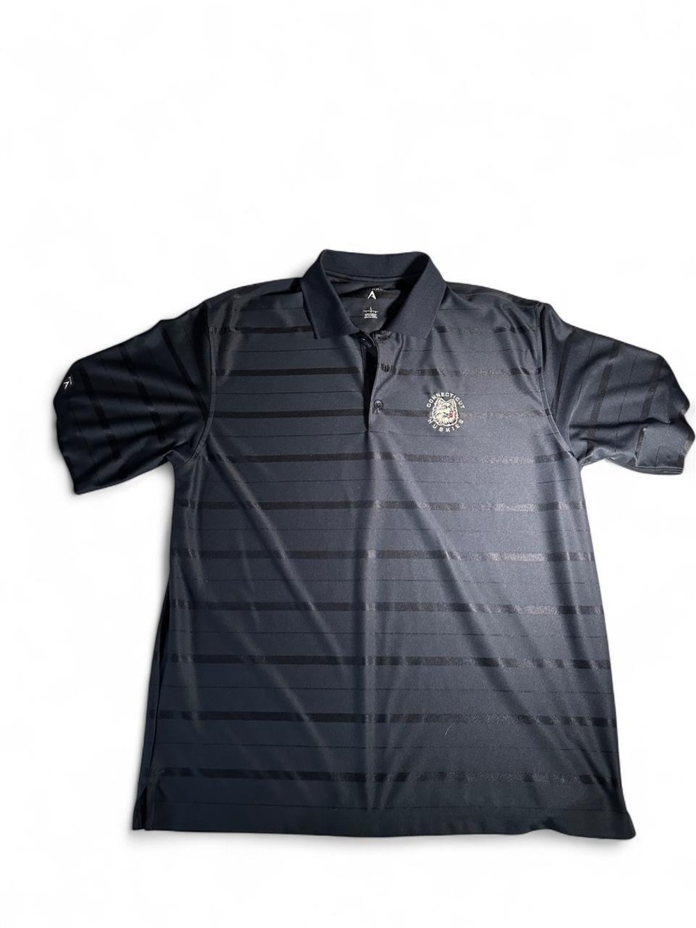 Antigua UConn Huskies Men’s Polo Large Navy Blue Striped NCAA